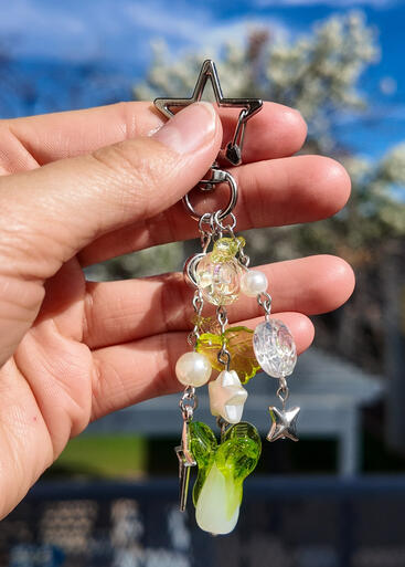 beaded keychain